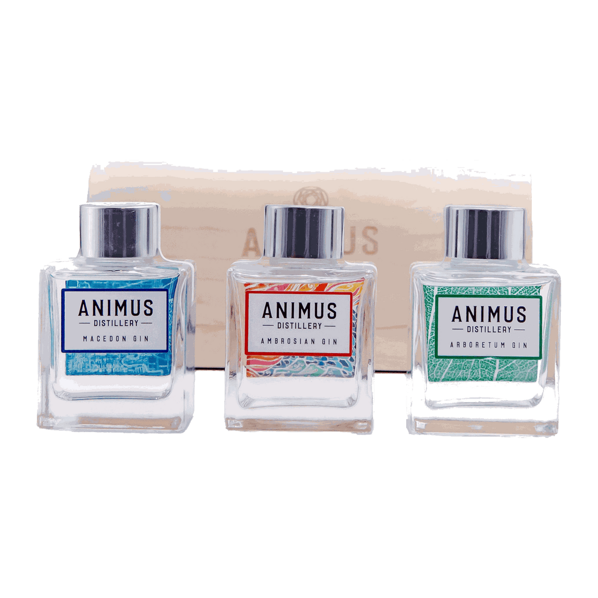 Animus Distillery Sample Pack 1 x Macedon 100ml, 1 x Ambrosian 100ml, 1 x Arboretum 100ml - DiVino.com.au