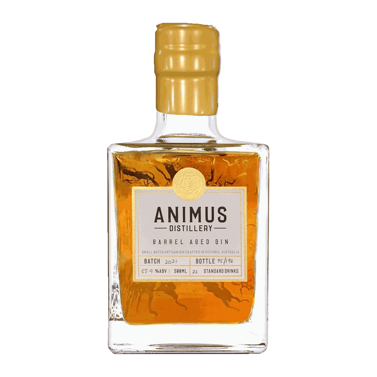 Animus Distillery Barrel Aged Gin 500ml 2021 - DiVino.com.au