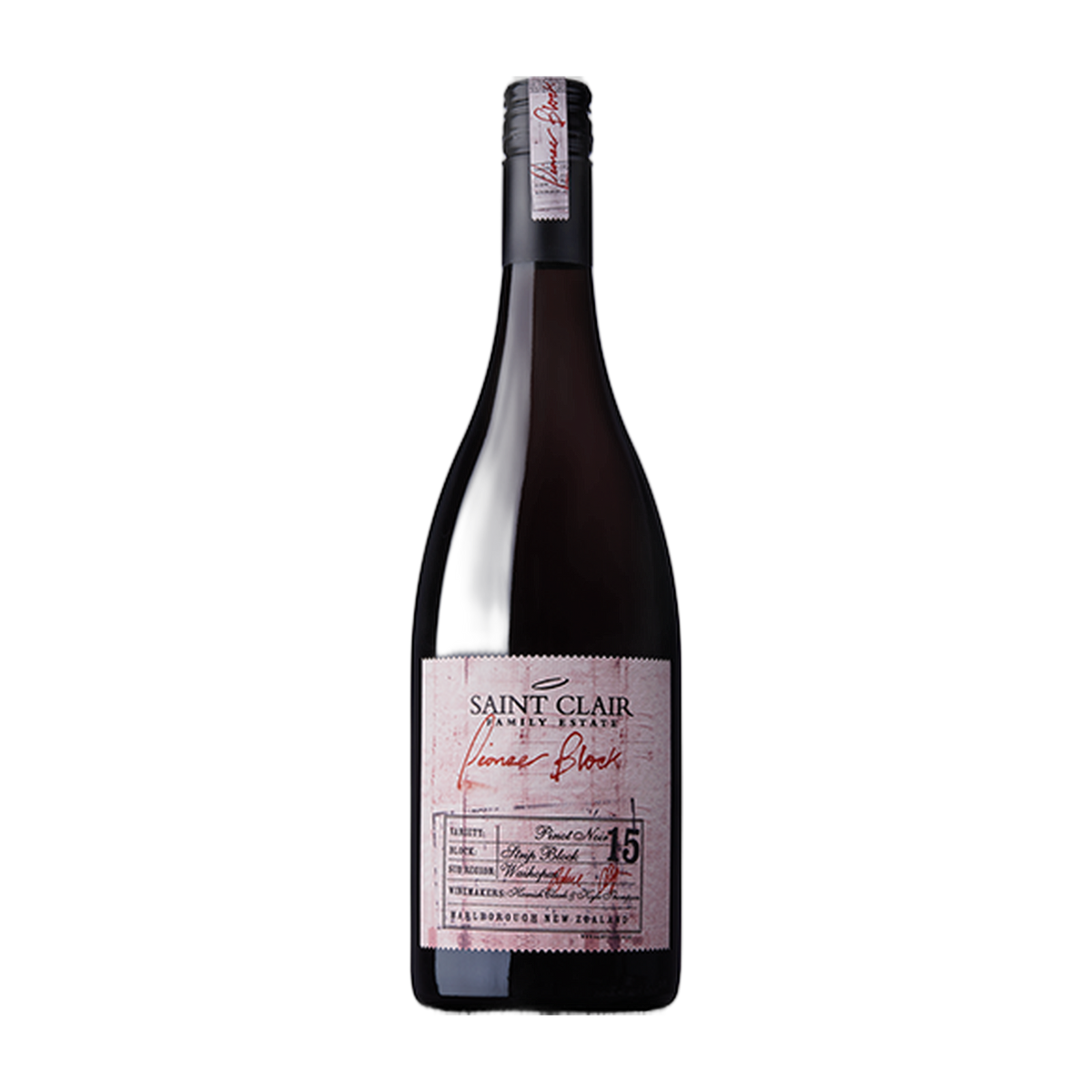 Saint Clair Pioneer Block 15 Strip Block Pinot Noir - DiVino.com.au