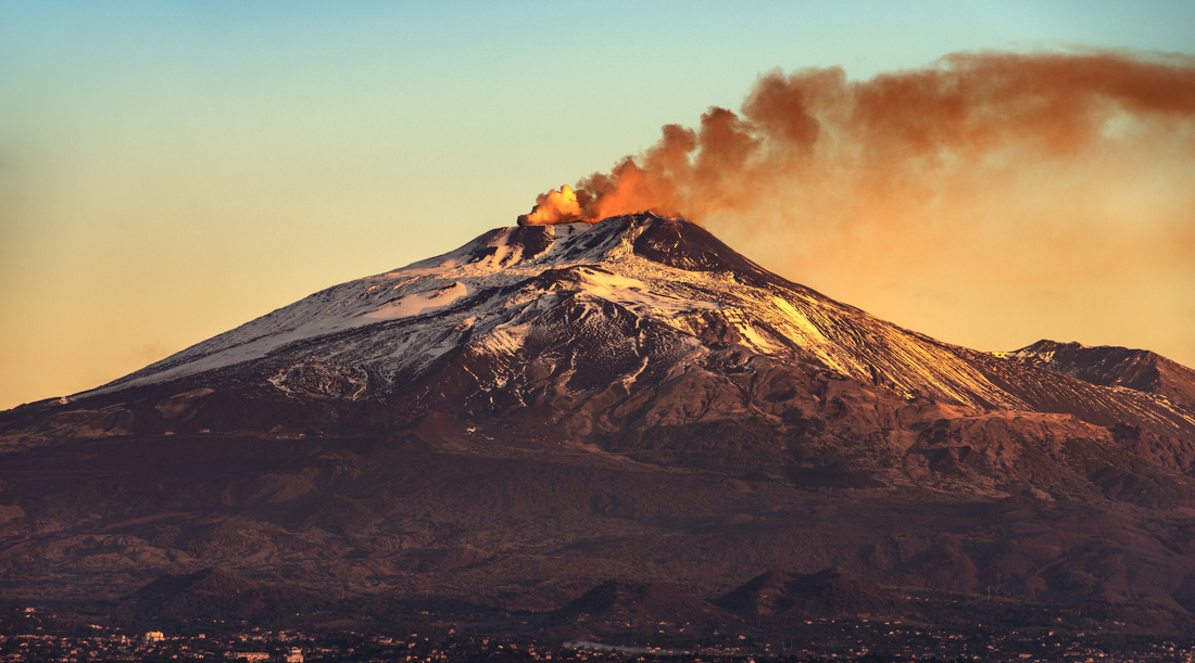 Mount Etna rising above its vineyards in eastern Sicily - DiVino.com.au