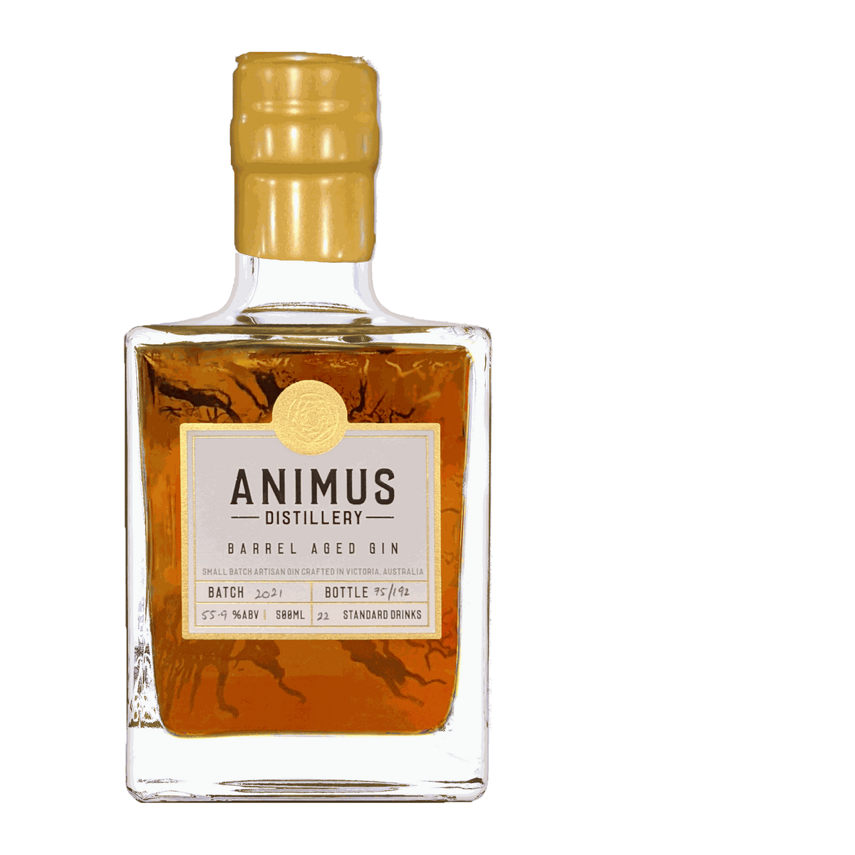 Animus Distillery Barrel Aged Gin 500ml 2022 - DiVino.com.au