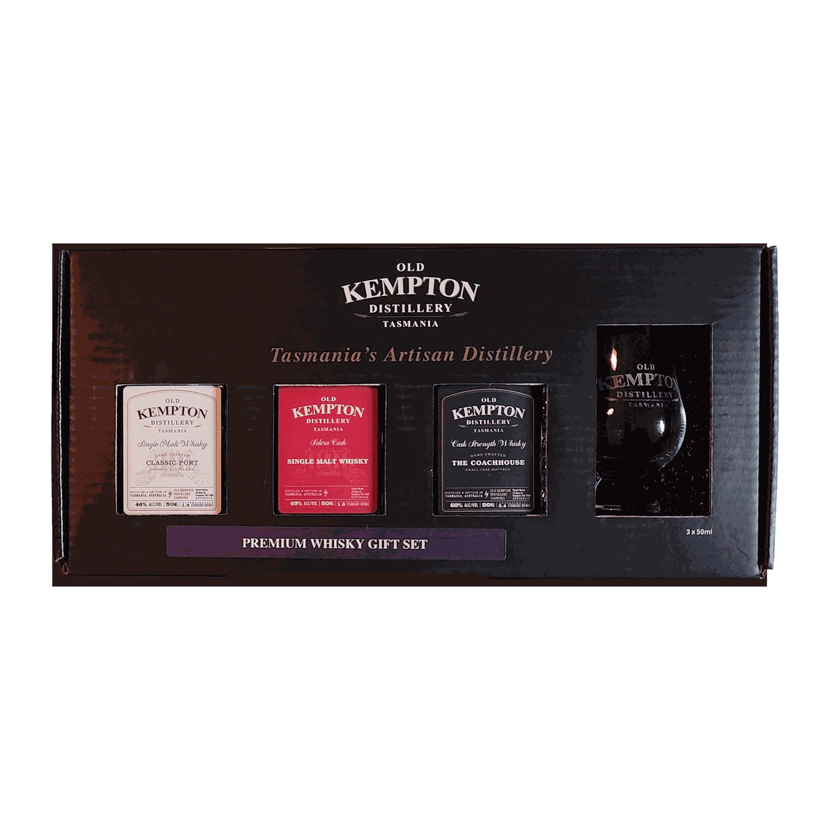 Old Kempton Premium Whisky Gift Set 3x50ml - DiVino.com.au