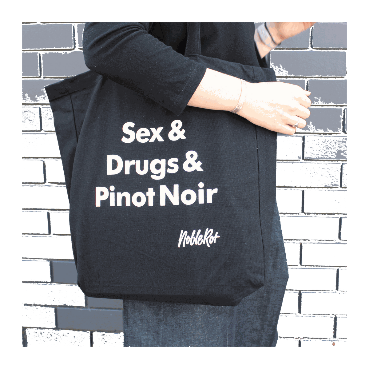 Noble Rot Tote - Sex Drugs & Pinot Noir - DiVino.com.au