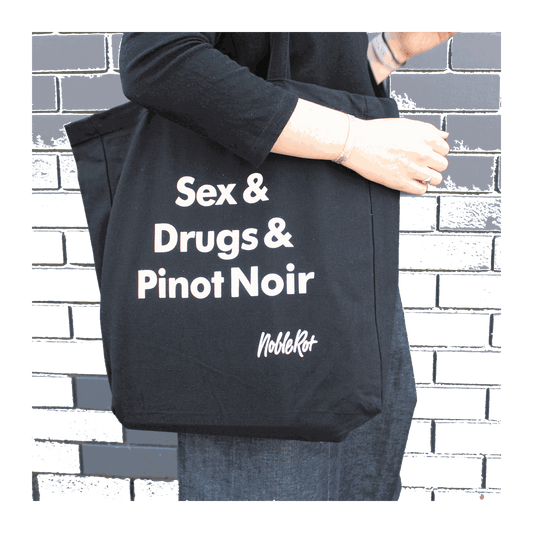 Noble Rot Tote - Sex Drugs & Pinot Noir - DiVino.com.au