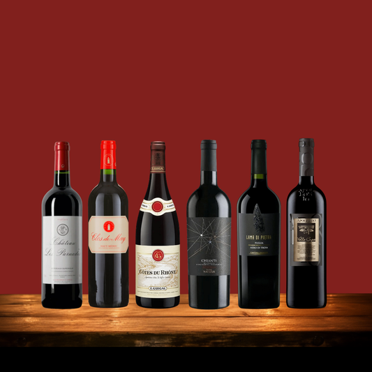 French & Italian - Full-Bodied Red Wine Pack