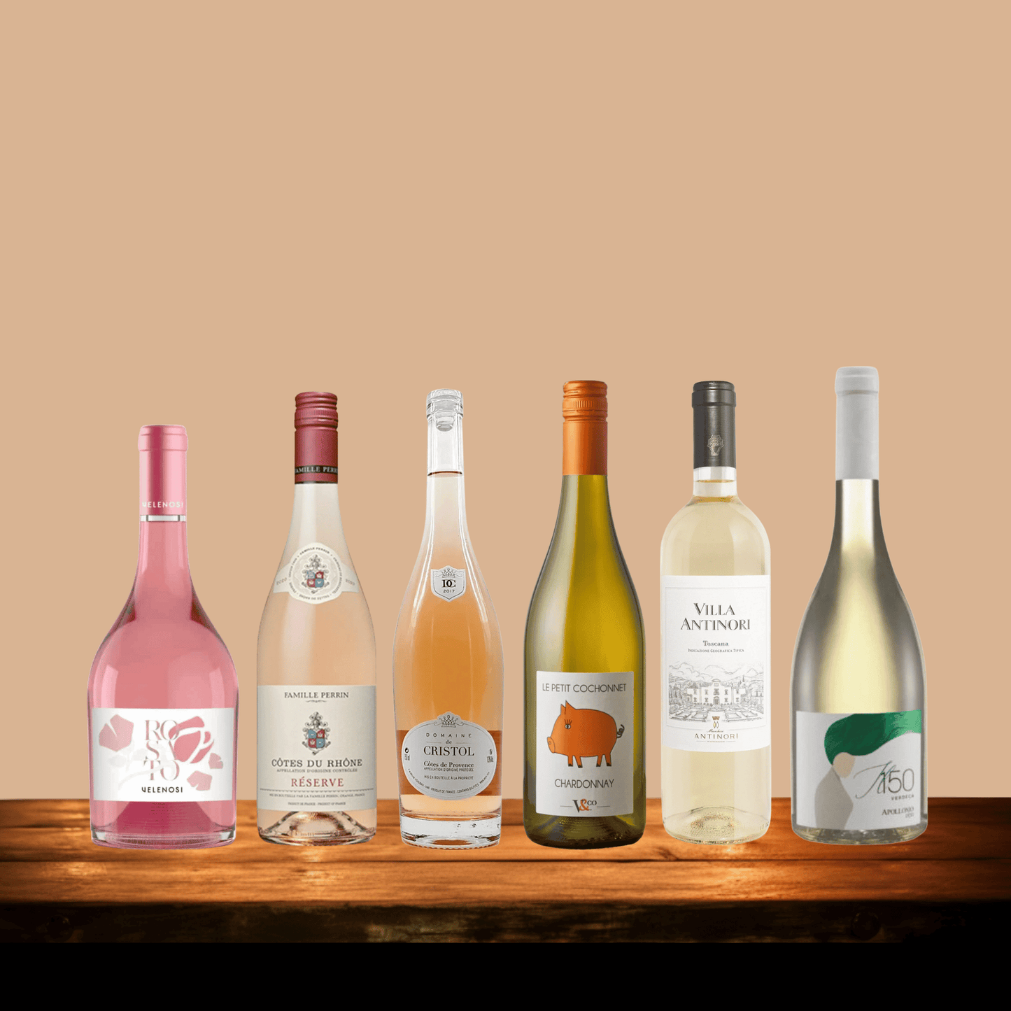 French and Italian - Rosé and White Wine Pack