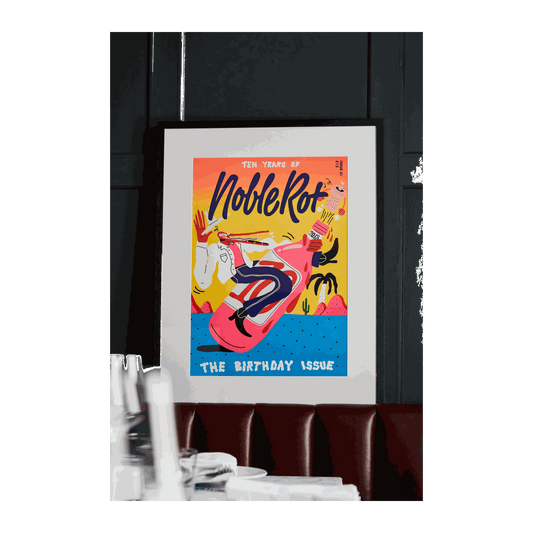 Noble Rot Screen Print - Issue 31 - Ten Years of Noble Rot - DiVino.com.au