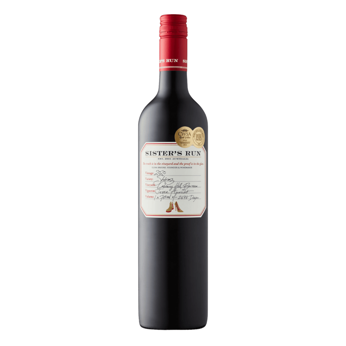 Sister's Run Calvary Hill Shiraz - DiVino.com.au