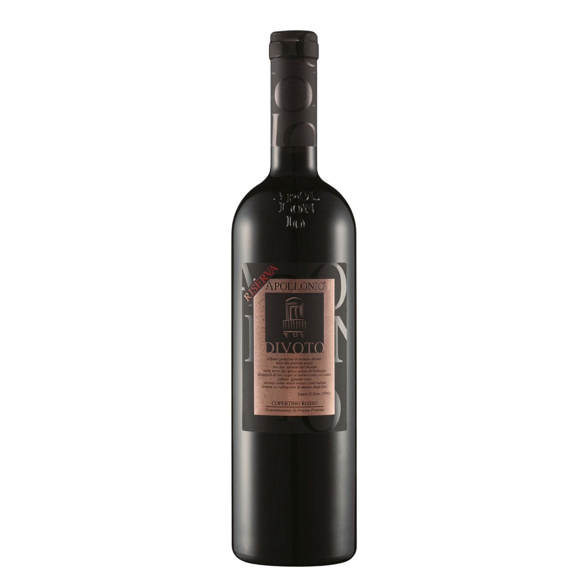 Apollonio 1870 Divoto DOP Riserva 2012 - DiVino.com.au
