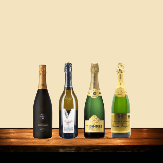 Bubbles Four - 4 Bottle Italian and French Sparkling Wine Gift Pack - DiVino.com.au