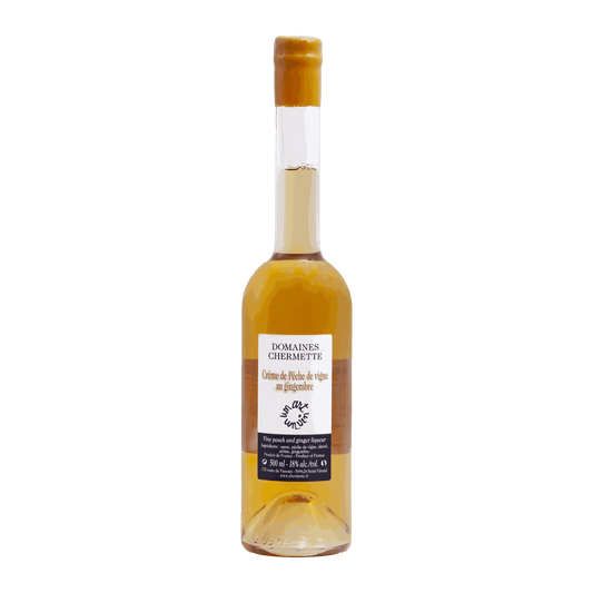 Domaine Chermette Crème de Pêche de Vigne au Gingembre 500ml - DiVino.com.au
