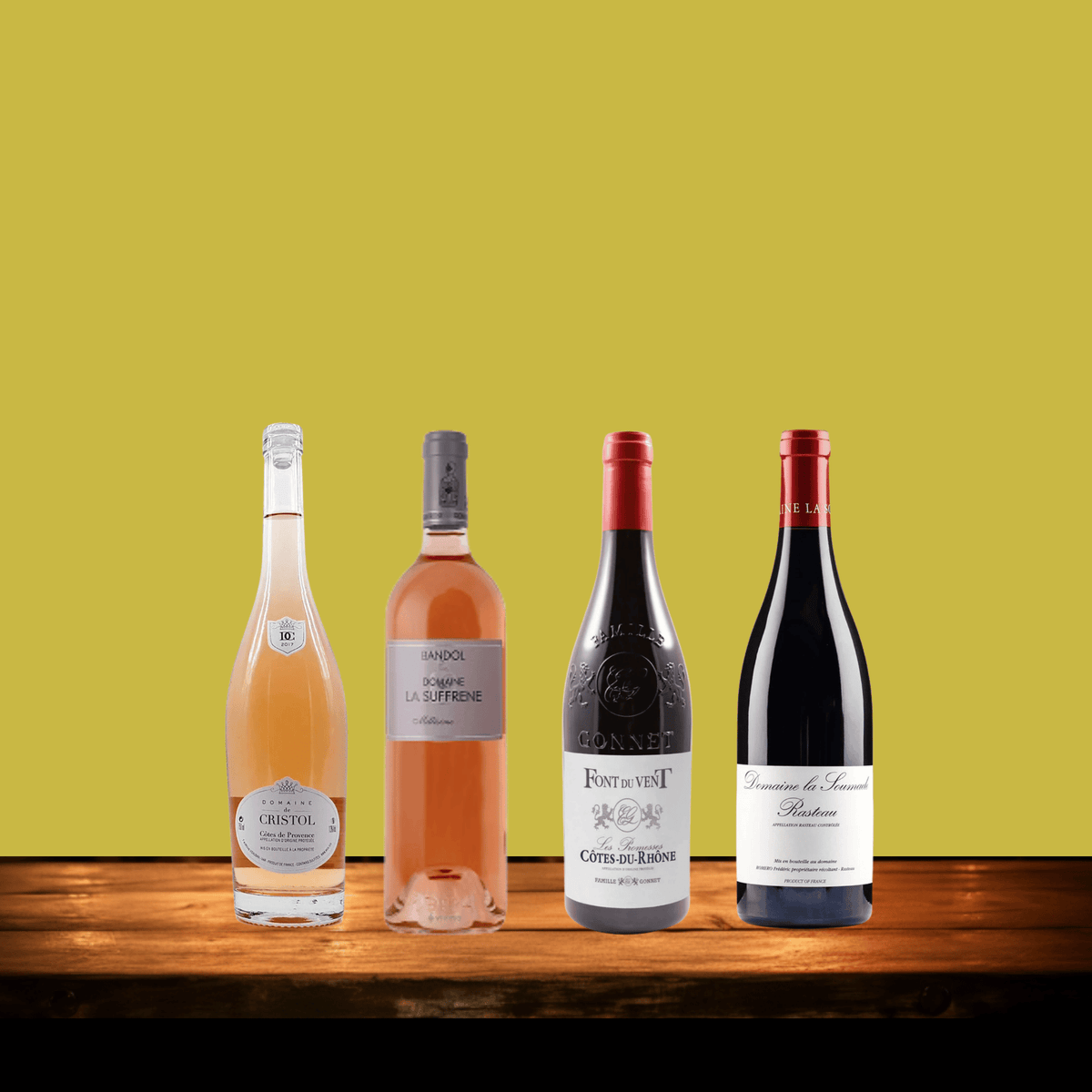 Taste of Provence & Côtes du Rhône - 4 Bottle French Wine Gift Pack - DiVino.com.au